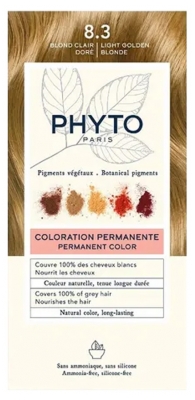 Phyto Color Permanent Color - Hair Colour: 8.3 Light Golden Blonde