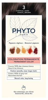 Phyto Couleur Pysyvä Värjäys - Väri: 3 Tumma kastanja