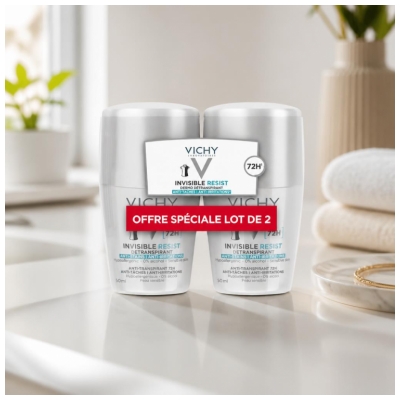 Vichy Dezodorant w Kulce Invisible Resist 72H Zestaw 2 x 50 ml