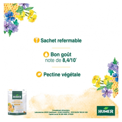 Humer Gommes Gorge Irritée Miel Citron 30 Gommes