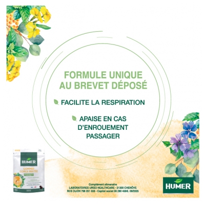 Humer Gommes Gorge Irritée Menthe Eucalyptus 30 Gommes