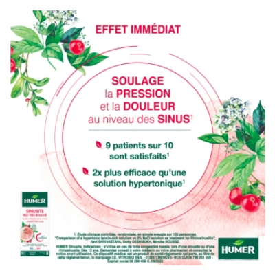 Humer Nez Très Bouché Sinusite 15 ml