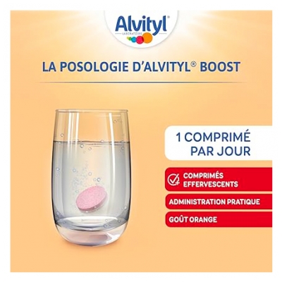 Alvityl Boost Ginseng et Caféine 20 Comprimés Effervescents