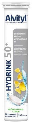 Alvityl Hydrink 50+ 20 Comprimés Effervescents