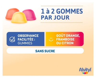 Alvityl Énergie 8 Vitamines & Guarana 50 Gummies