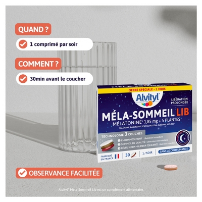 Alvityl Méla-Sommeil Lib 30 Comprimés