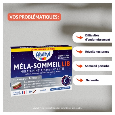Alvityl Méla-Sommeil Lib 30 Comprimés