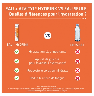 Alvityl Hydrink Vitalité 20 Comprimés Effervescents