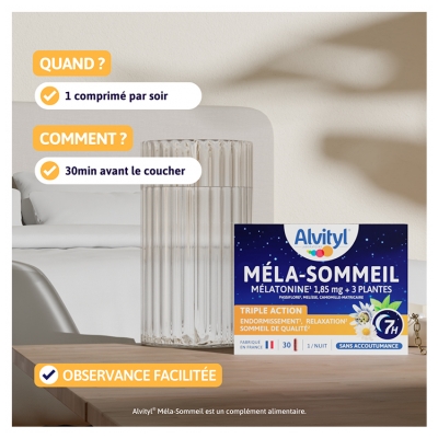 Alvityl Méla-Sommeil Nuit 30 Gélules