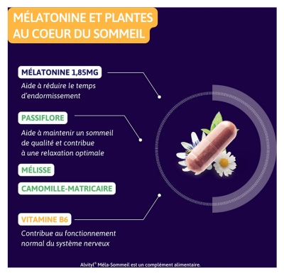 Alvityl Méla-Sommeil Nuit 30 Gélules