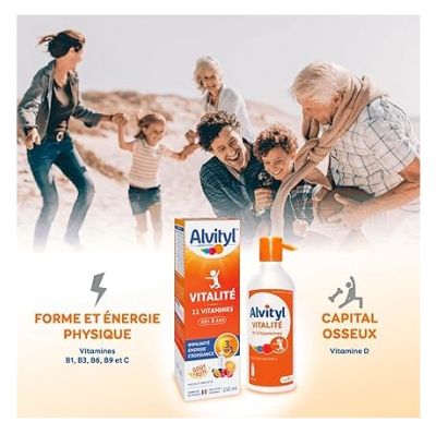 Alvityl Vitalité Solution Buvable 11 Vitamines 150 ml