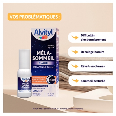 Alvityl Méla-Sommeil Flash Spray Sublingual 20 ml