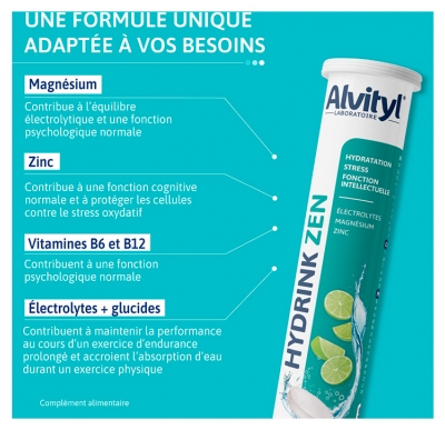 Alvityl Hydrink Zen 20 Comprimés Effervescents