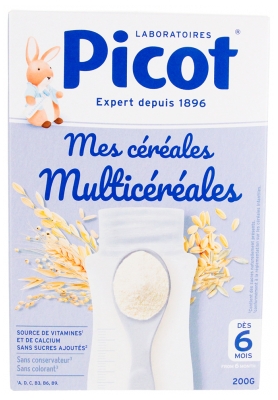 Picot Mes Céréales Multicéréales Dès 6 Mois 200 g