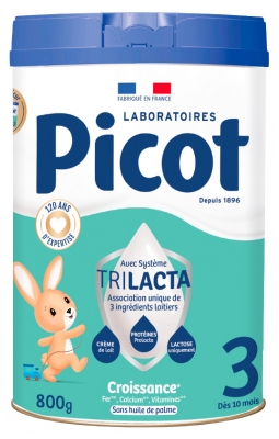Picot Trilacta 3 Lait de Croissance Dès 10 Mois 800 g