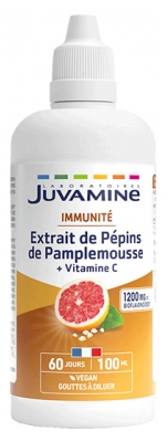 Juvamine Extrait de Pépins de Pamplemousse + Vitamine C 100 ml