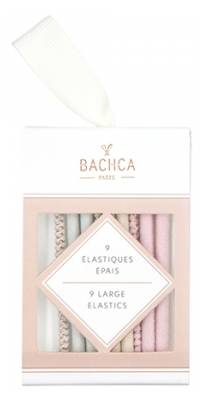 Elásticos Grossos Pastéis e Lurex Bachca x9