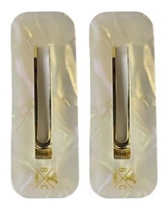 Bachca Mother-of-Pearl Hair Clips 2 pieces