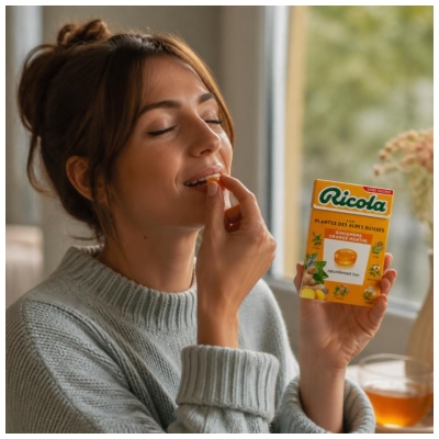 Ricola Gember Sinaasappel Munt Bonbons 50 g