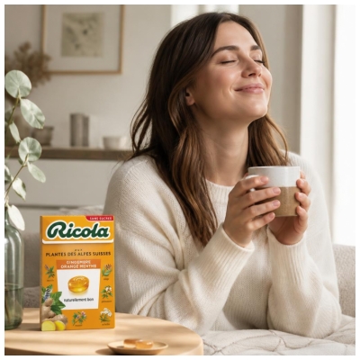 Ricola Gember Sinaasappel Munt Bonbons 50 g