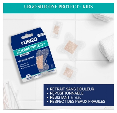 Urgo Silicone Protect 8 Pansements Kids 3 Formats