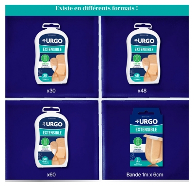 Urgo Extensible 30 Pansements 2 Formats