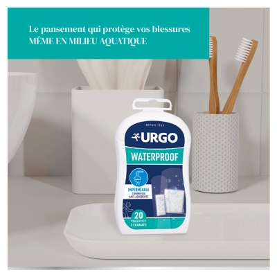 Urgo Waterproof 2 Formats 20 Pansements