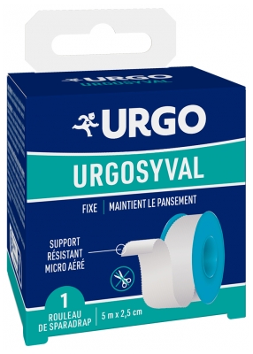 Urgo Syval Intonaco Bianco Tessuto 5 m x 2,5 cm