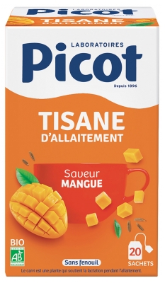 Picot Amme-te med Mangosmag Økologisk 20 Breve