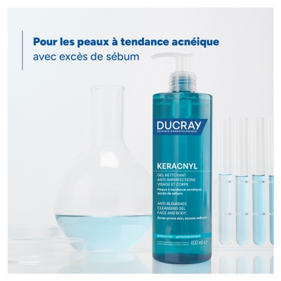 Ducray Keracnyl Gel Nettoyant Anti-Imperfections 400 ml