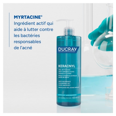 Ducray Keracnyl Gel Nettoyant Anti-Imperfections 400 ml