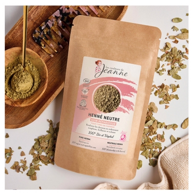Les couleurs de Jeanne Soin Réparateur Henné Neutre Bio 100 g
