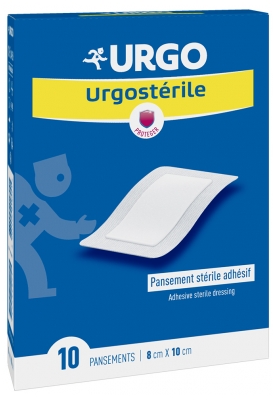 Urgo Urgostérile Pensos Estéreis Adesivos 8 x 10 cm 10 Pensos