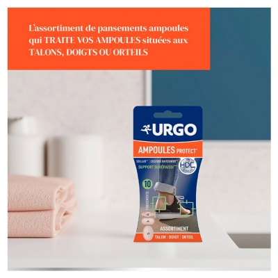 Urgo Ampoules Protect Talon Doigt Orteil 10 Pansements