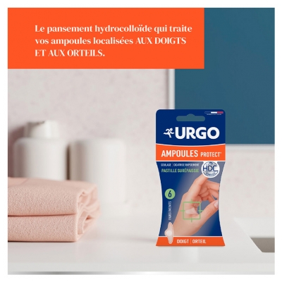 Urgo Ampoules Protect Pastille Surépaissie Doigt et Orteil 6 Pansements