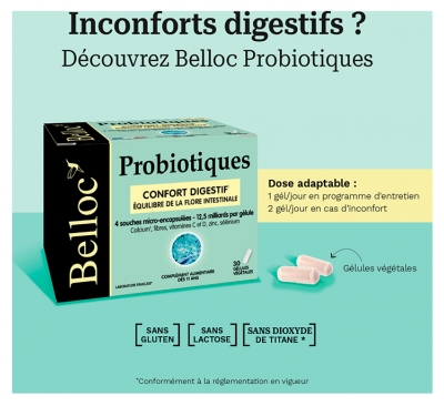 Belloc Probiotiques 30 Gélules Végétales
