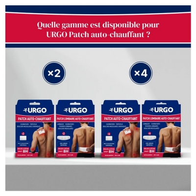 Urgo Patch Lombaire Auto-Chauffant 8H 2 Patchs Adhésifs
