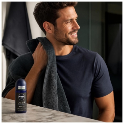 Nivea Men Deep Darkwood Anti-Transpirant Deodorant 72H Roll-On 50 ml