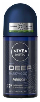 Nivea Men Deep Darkwood Anti-Perspirant Deodorant 72H Roll-On 50 ml
