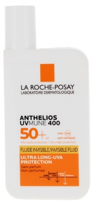 Anthelios UVmune 400 Invisible Fluid SPF50+ Sin Perfume 50 ml