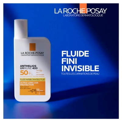La Roche-Posay Anthelios UVmune 400 Fluide Invisible SPF50+ Sans Parfum 50 ml