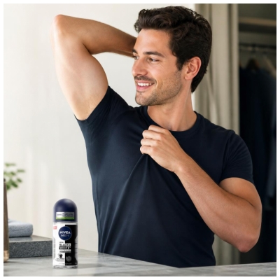 Nivea Men Black & White Invisible Original Anti-Transpirant 72H Roll-On 50 ml