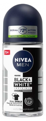 Nivea Men Black & White Invisible Original Anti-Perspirant 72H Roll-On 50 ml