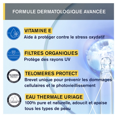 Uriage Bariésun Crème Hydratante Très Haute Protection SPF50+ Sans Parfum 50 ml