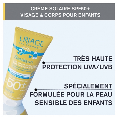 Uriage Bariésun Lait Enfant Hydratant Très Haute Protection SPF50+ 100 ml