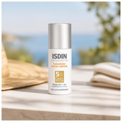 Isdin Fotoprotector Fusion Water Magic Repair Krēms Saulei SPF50 50 ml