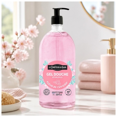 Gel de duș cu floare de cireș Le Comptoir du Bain 1 L