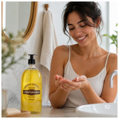 Le Comptoir du Bain Savon de Marseille Monoï 1 L