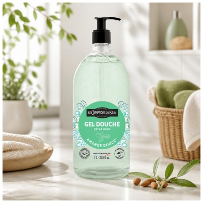 Gel de duș cu Migdale Dulci Le Comptoir du Bain 1 L