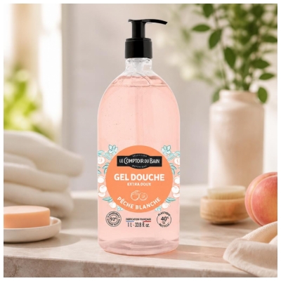 Le Comptoir du Bain Baltoji persiko dušo želė 1 L